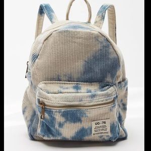 NWOT UO mini corduroy backpack cloud print